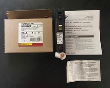 10  x  HOM120CAFI Homeline Square D Breaker 20 Amps 120 Volts 1 Pole NEW