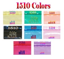 100 2.5 MIL 1510 COLOR LOT APPLE MINI ZIP BAGGIES U PICK COLORS MIX