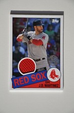 2020 Topps Series 2 J.D. Martinez 1985 30th Anniversary Relic Red Sox Jersey Red
