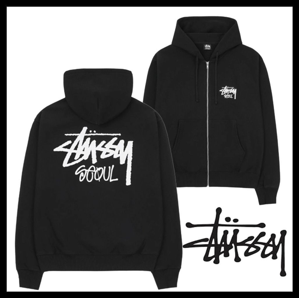 see description size S-XL Stussy zip cardigan jacket Seoul City
