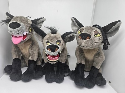 3pcs Disney Ed Villains Hyena Shenzi Lion King Plush Toys 14'' Rare Gift