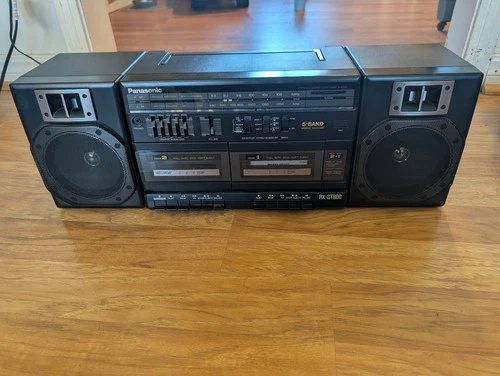 Panasonic RX-CT800 Portable Boombox AM/FM Dual Cassette