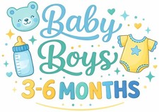 BABY BOYS CLOTHES CLOTHING - 3-6 MONTHS - MAKE / BUILD A BUNDLE - MULTI LISTING