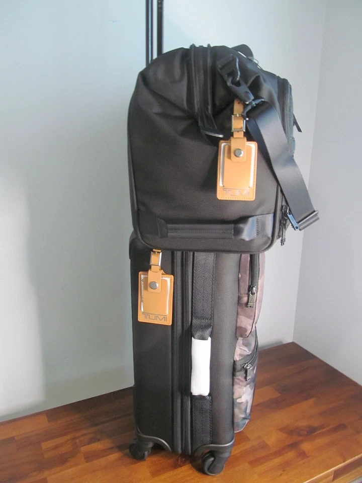 TUMI Fremont Luggage Set Camouflage Expandable Carry On Spinner-Black Duffle-NWT - Image 2 of 4