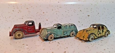 1930s Hubley diecast cars and trucks
