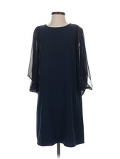 Halston Women Blue Cocktail Dress 4