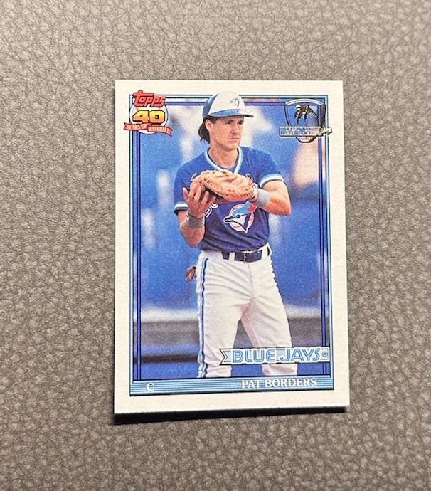 1991 Topps - Pat Borders #49 Operation Desert Shield NM MT