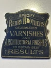 Detroit Berry’s  Brothers Varnish Brass Clip Vintage Antique Advertising RARE