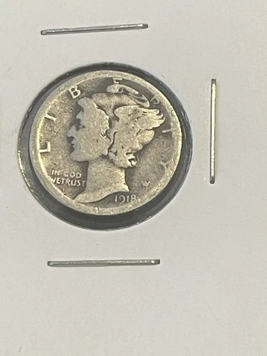 1918-P United States Mercury Head Dime X2504
