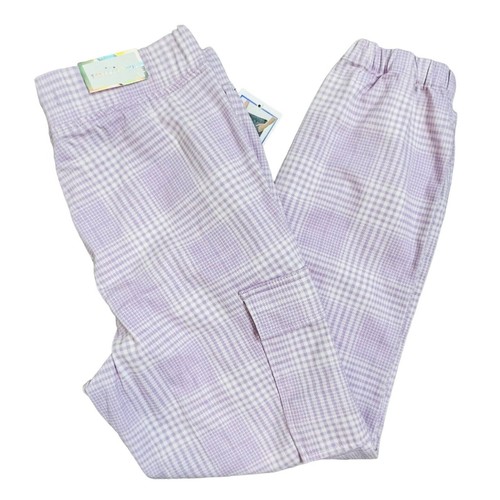 Tinseltown Purple Plaid Jogger Pants NWT Medium Juniors - Picture 2 of 12