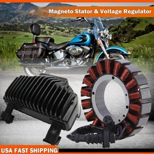30017-08 Alternator Stator + 74631-08 Voltage Regulator Rectifier Fit For Harley