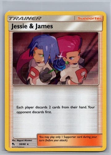 Jessie & James 58/68 Holo Hidden Fates NM