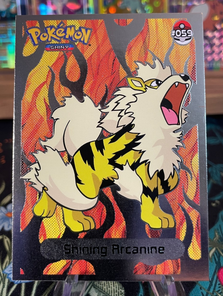  SHINING Arcanine Non-TCG 2024 SHINY POKEMON Card Kanto Peru Foil NM 