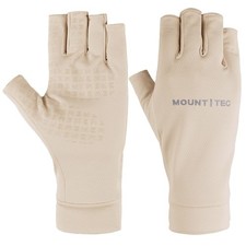 Unisex Fingerless Cycling UV Protective Half-Finger Gloves UPF 50 Sunscreen ...