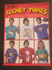 Looney Tunes Iron On Transfers Book Leisure Arts 1518 Cartoons 1993 Warner Bros