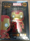 Funko Pop! Pin: Marvel - Iron Man Premium Enamel Pin 01- NIB FREE SHIP