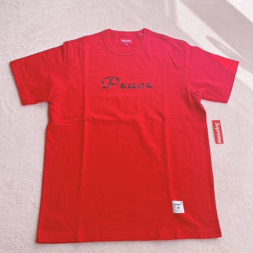 T shirt Supreme PEACE rouge taille M manches courtes homme du Japon i8262