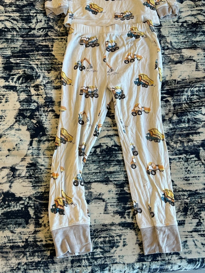 Angel Dear Bambú Raro Vehículos de Construcción Juego de 2 Piezas Pijama Niños Talla 4T Foto 3 de 4