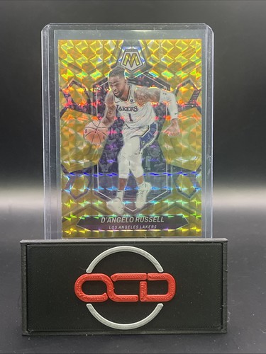 2023-24 Panini Mosaic YELLOW REACTIVE PRIZM D'ANGELO RUSSELL LA lakers