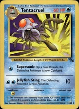 Pokemon Fossil Uncommon Tentacruel 44/62 - Near Mint (NM) on eBay
