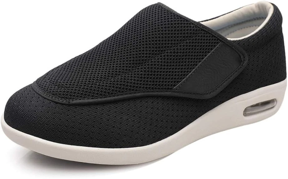 Women’s Wide Diabetic Edema Shoes Easy On/Off Sneakers Adjustable Strap Comfort