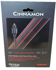AudioQuest Cinnamon Digital Audio Optical Cable (3.0 meters/ 10ft) Brand New