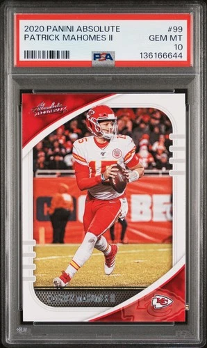 2020 PANINI ABSOLUTE #99 PATRICK MAHOMES II PSA 10