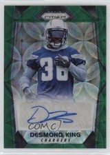 2017 Panini Prizm Rookie Green Scope 63/99 Desmond King #RA-DK Auto 0ui5