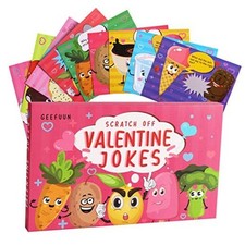  Lot de 40 cartes Saint Valentin pour enfants - 40 cartes blagues à gratter + 40 enveloppes 