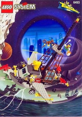 Lego System 6493: Flying Time Vessel (1996) 100% Complete (NO BOX) Very Rare