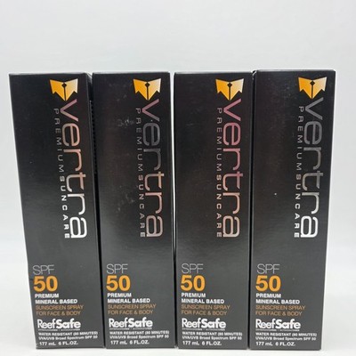Vertra Premium Sunscreen Spf 50 Lot Of 4 177ml 6Fl.oz Sealed New In Box Exp 2023