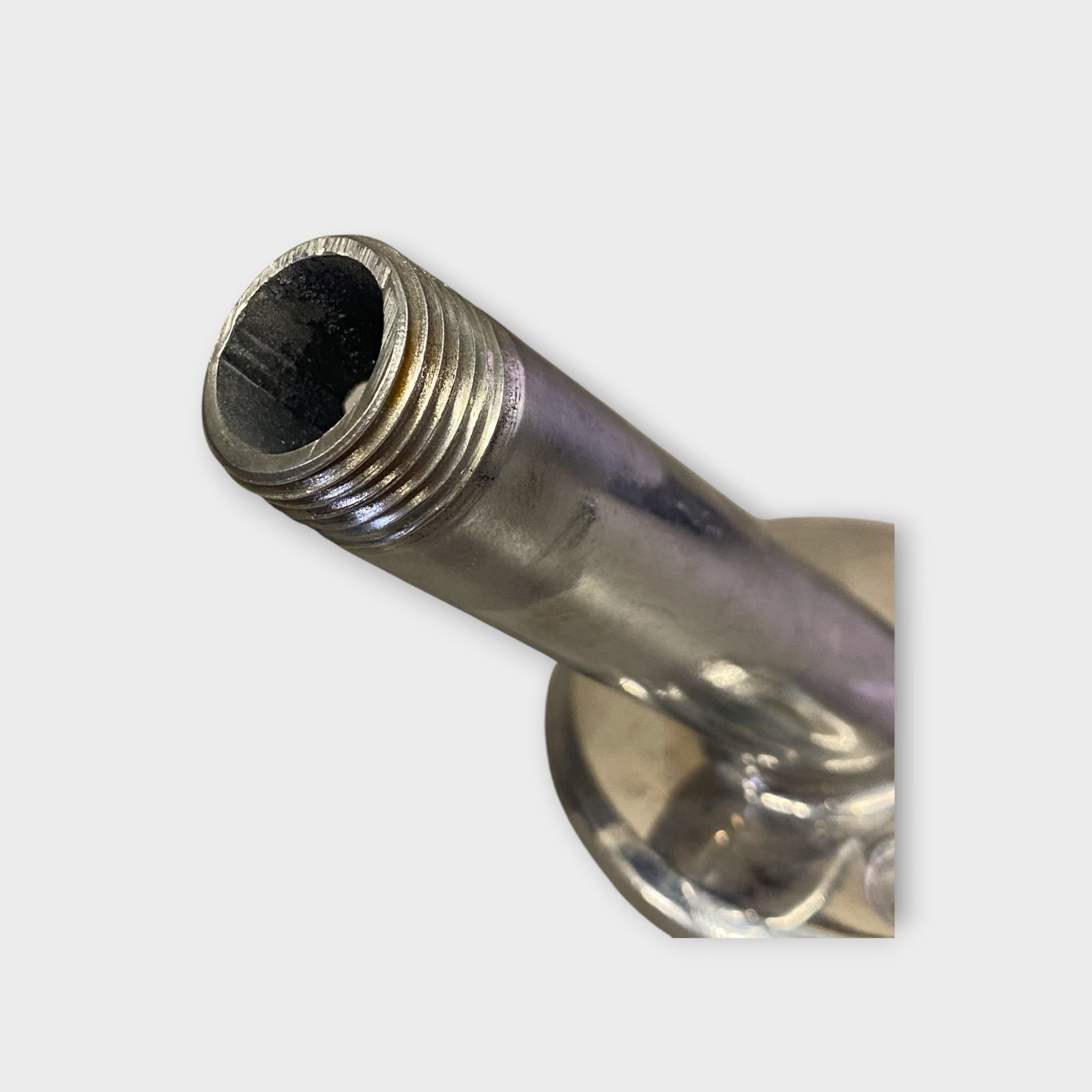 Fixed Stainless Steel, 30 Degree Angle Marine Antenna Mount 1"-14 Thread