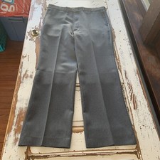 Vintage Farah Designer Series Men  s Gray Polyester Dress Slacks Size 70  s 80  s