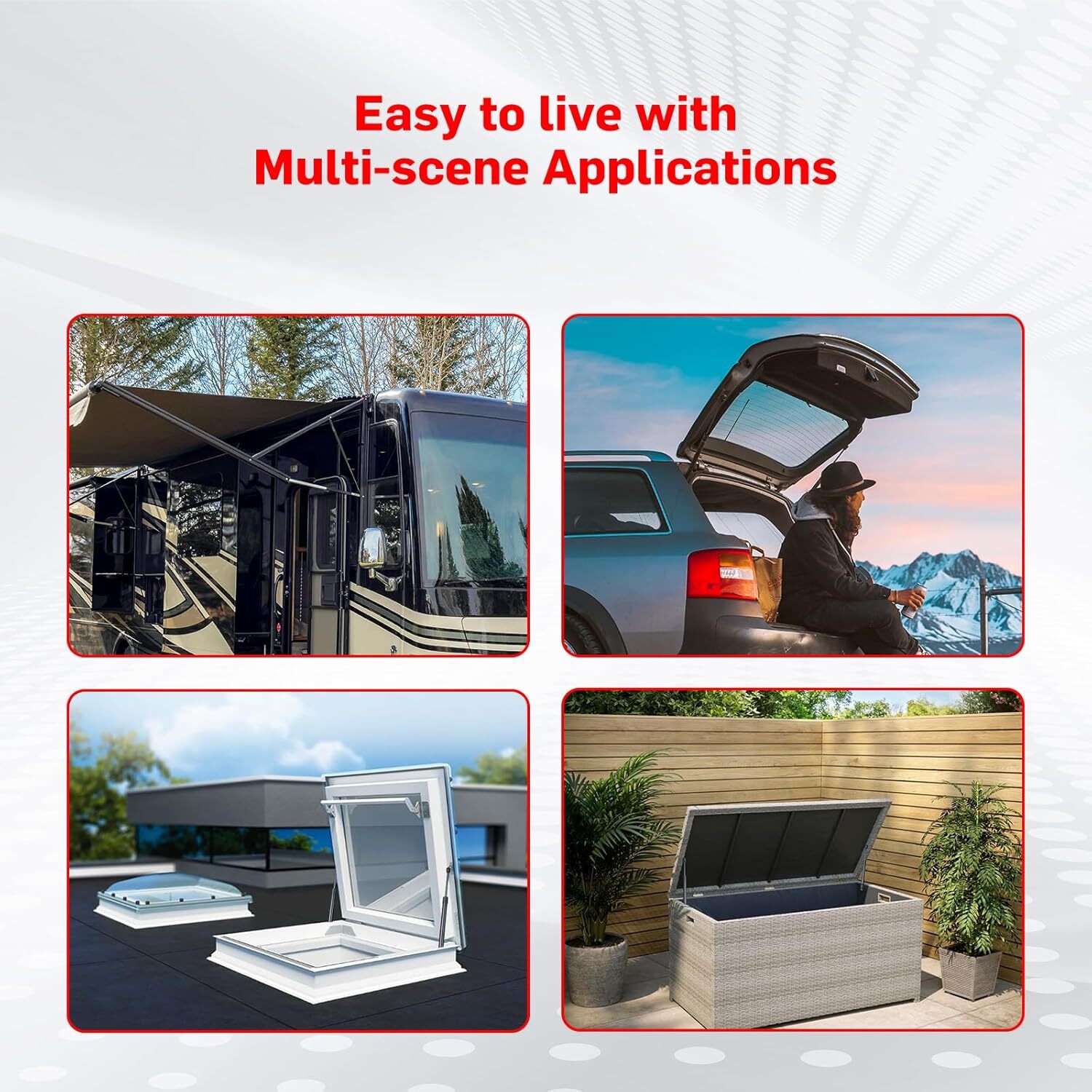 C16-20651 18 inch 40lb/178N Gas Strut Shock for Leer Camper Shell Truck Topper