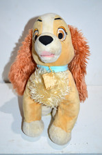 Disney Store Lady and the Tramp Stuffed Plush Animal 11" X 11"