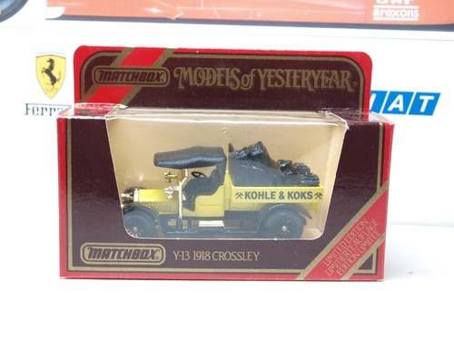 MATCHBOX / MOY - 1918 CROSSLEY KOHLE & KOKS - 1/47 SCALE MODEL - Y-13
