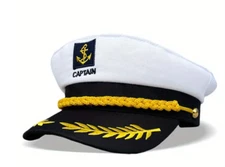 Nautical Cap Yacht Captain Hat Sailor Adjustable  Sailing Navy Boating Top Hat