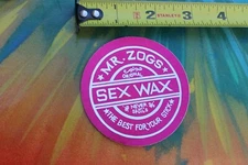Mr Zogs Sex Wax Red 80's OG Small Surfboards Silver Vintage Surfing STICKER
