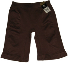 Marilyn Monroe Intimates Womens L Mocha Seamless Long Leg Shapewear Brief Shorts