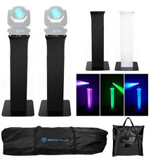 2 Totem Stands Black White Scrims For 2 Marq Gesture Beam 500 Lights
