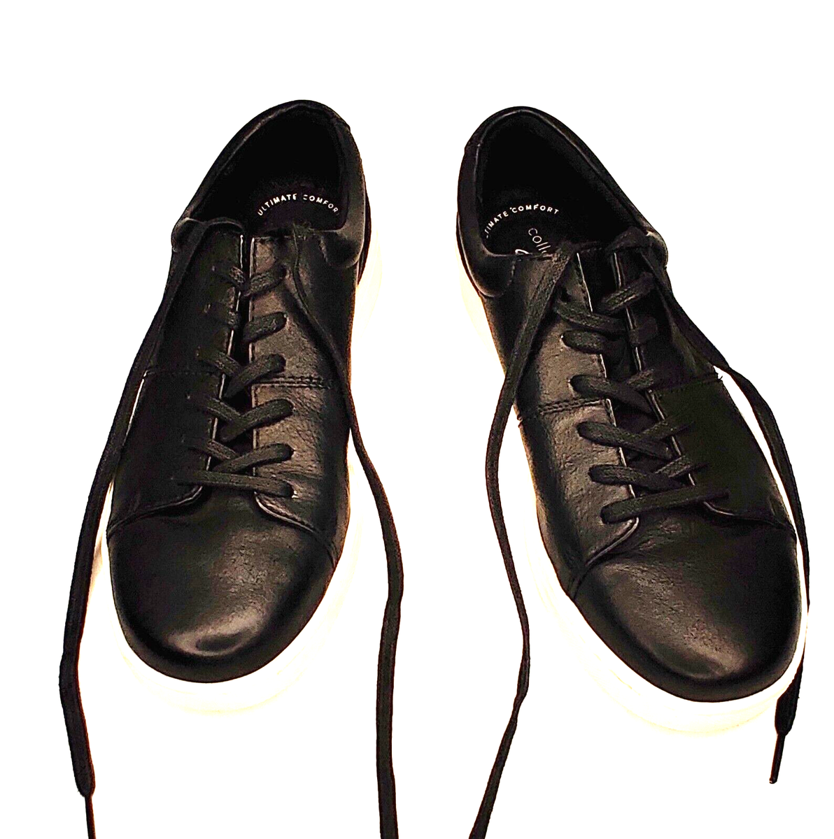 Collection By Clarks Men's Size Black Leather Comfort Shoes Lace Up 1532