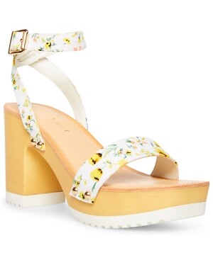caprise wooden platform sandals