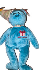 Ty Beanie Baby - DECEMBER the Birthday Teddy Bear 9" NEW MWMT Stuffed Animal Toy