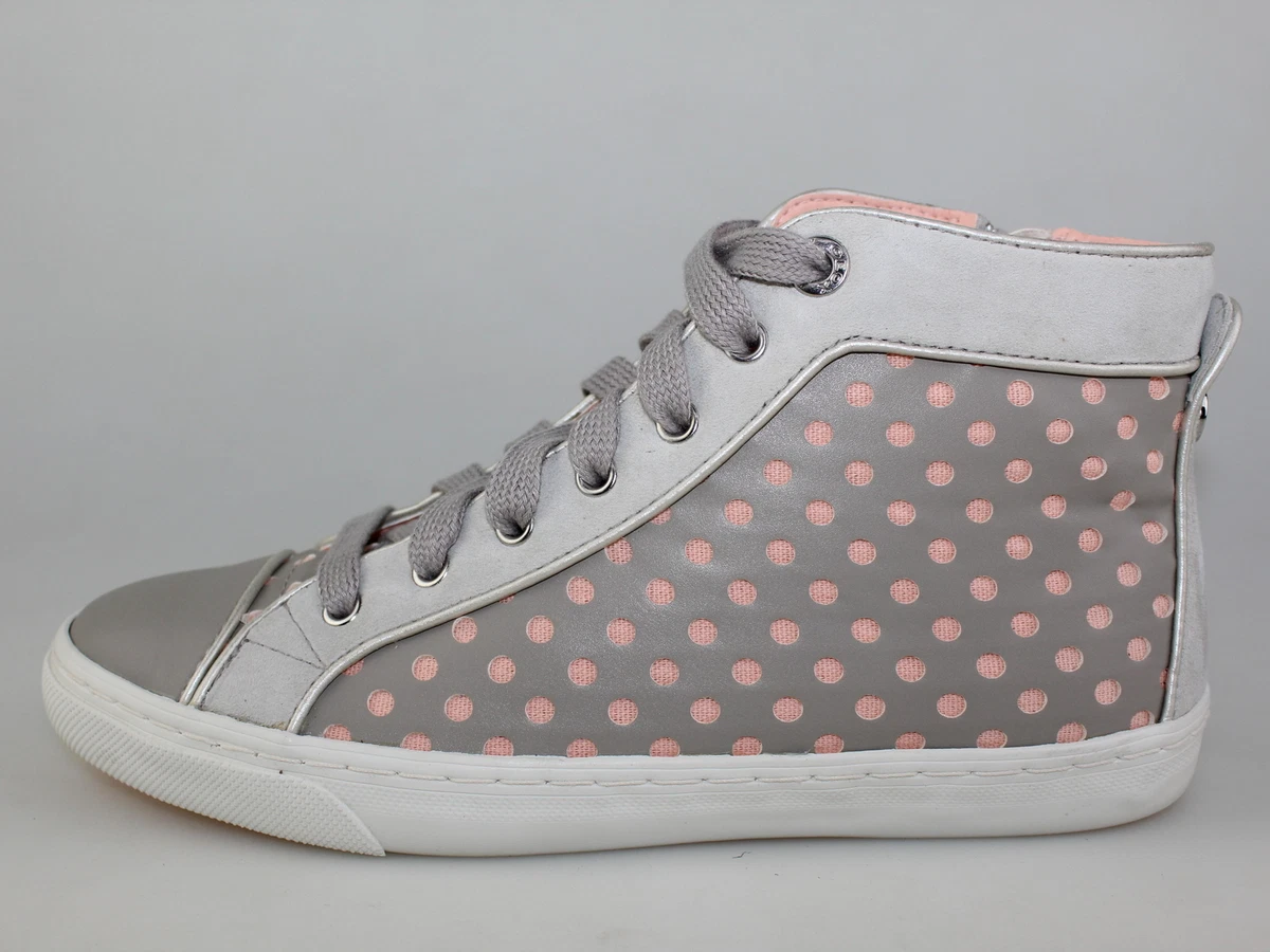 chaussures femme GEOX 36 EU baskets gris daim cuir synth tique