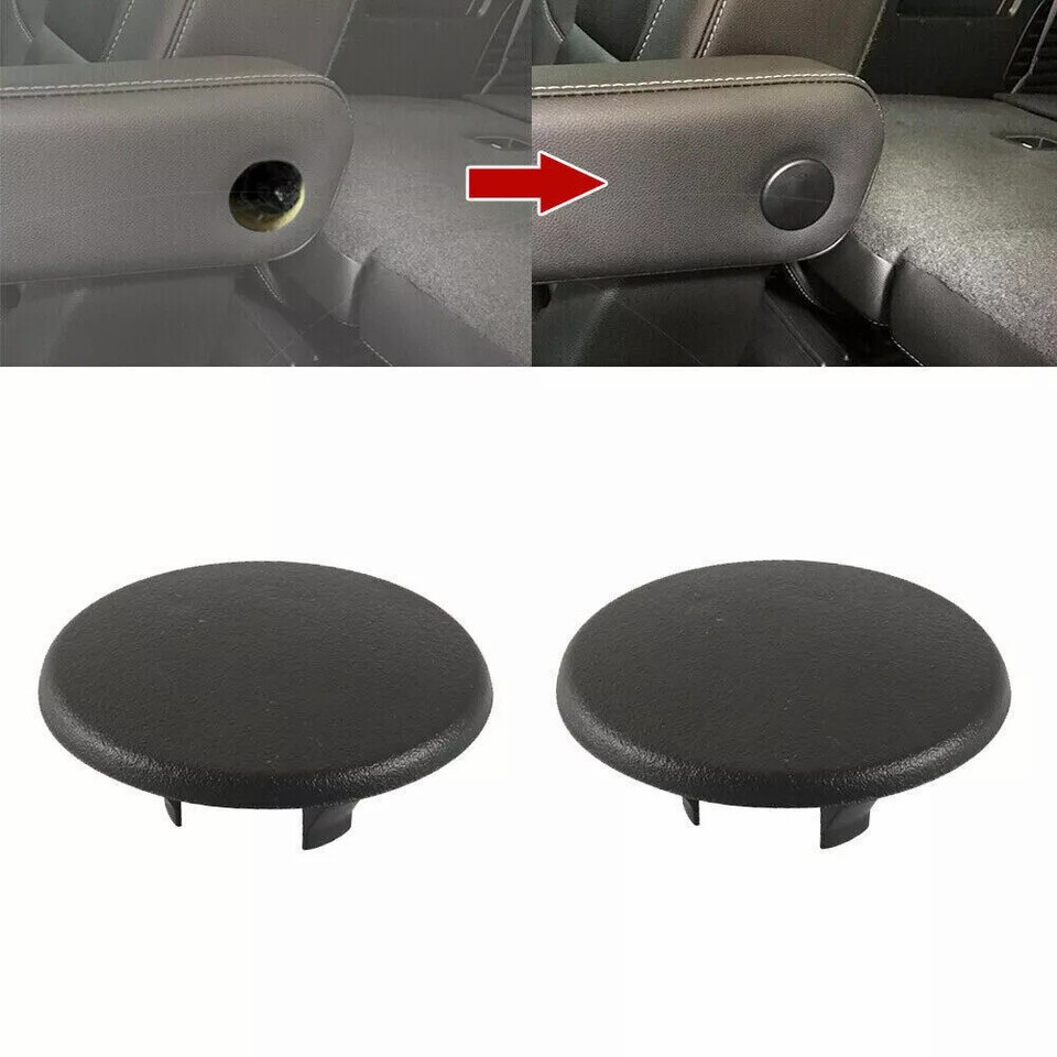 2013 Silverado Armrest 2x Black Plastic Rear Seat Armrest Bolt Cover Caps For Chevy Suburban/GMC Yukon (2007-2018) Car Interior Trim Covers - Foto 6