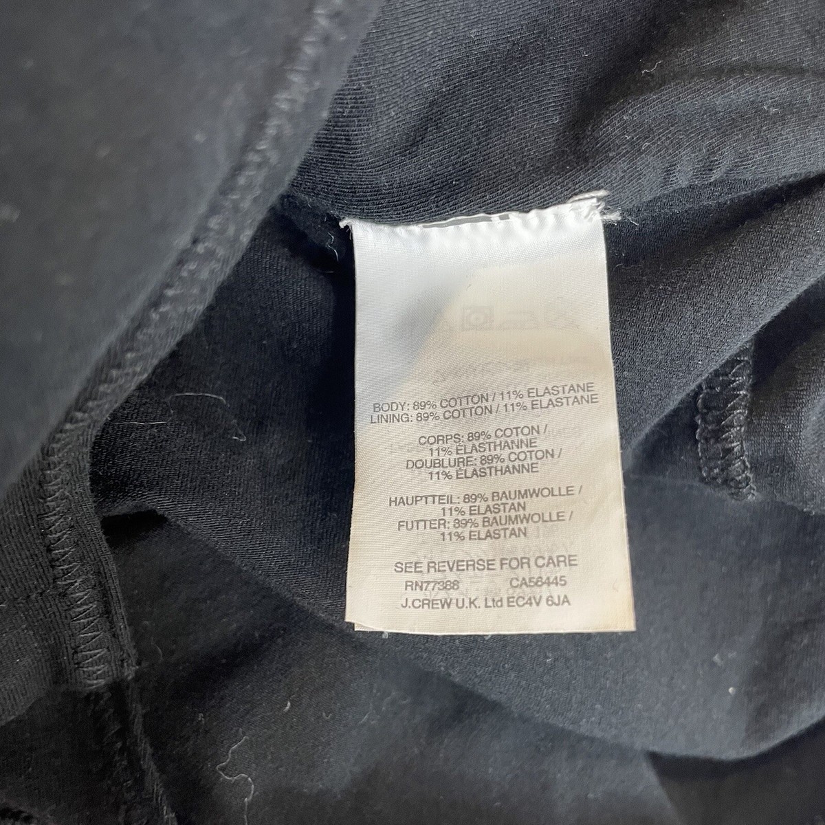Body Camisole J.Crew Noir Taille XS - Drapey Wrap Devant - Neuf Avec étiquette
