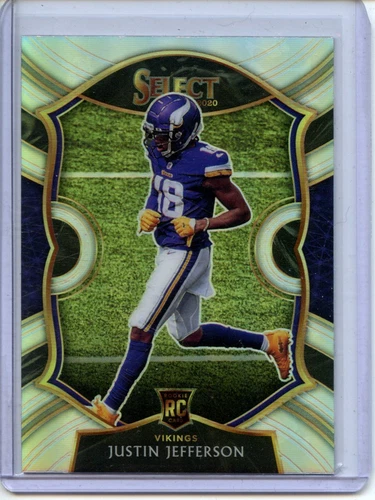 2020 Panini Select #61 Justin Jefferson Silver Prizm 10007103