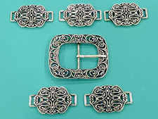Vintage Silver Tone Womens Belt Buckle Belt Decorations MINT Condition Western
