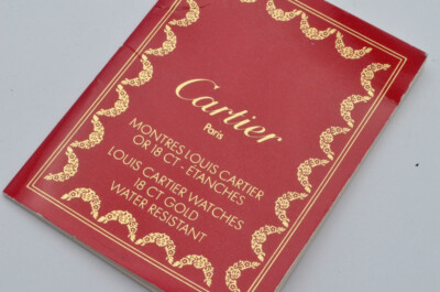 CARTIER ANLEITUNG MANUAL FÜR LOUIS CARTIER WATCHES 2