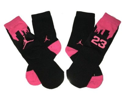 pink jordan socks